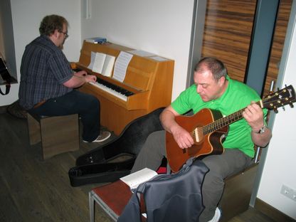 Die Musiker des Gebetsabends: Christian Kling (l.) und Andreas Plachetka